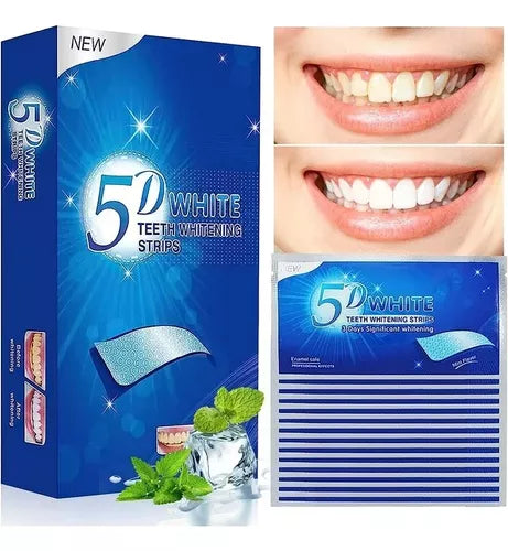 TIRAS DENTALES BLANQUEADORAS 5D WHITE