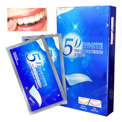 TIRAS DENTALES BLANQUEADORAS 5D WHITE